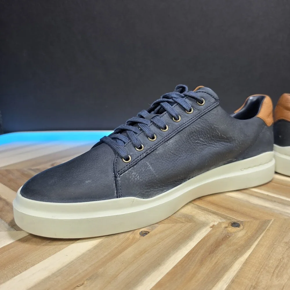 Cole Haan GrandPro Rally LTT Sneakers Shoes Navy Suede Mens Size 13 M Lace Up